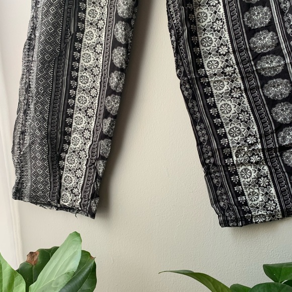 WIDE LEG BOHO FLARE PANTS - Picture 3 of 3